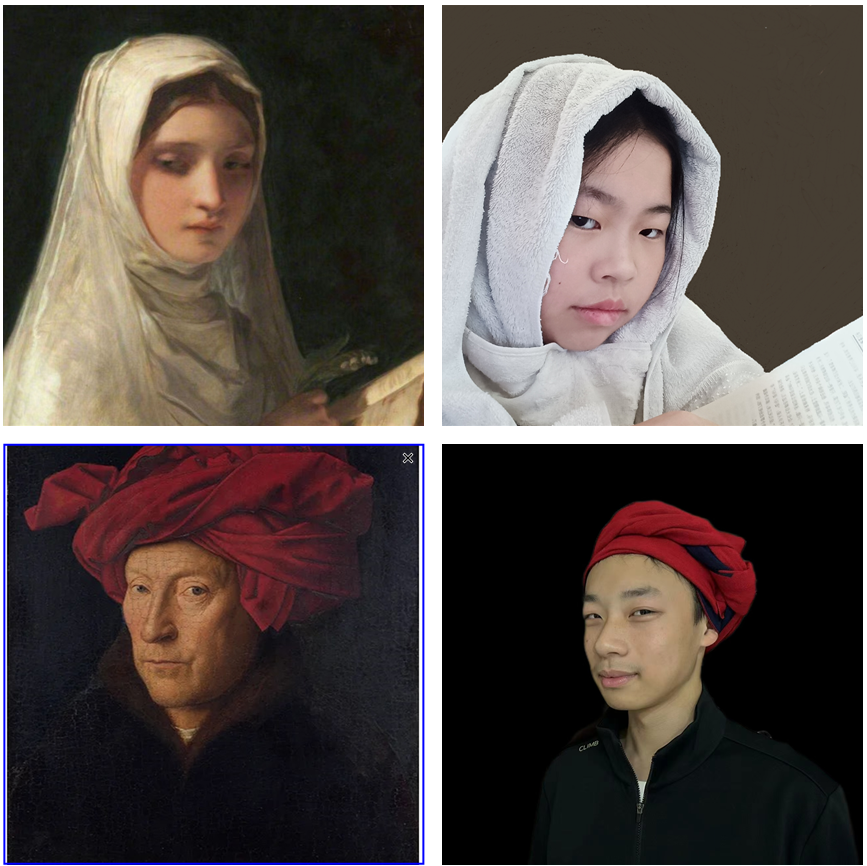 模仿名画画人物